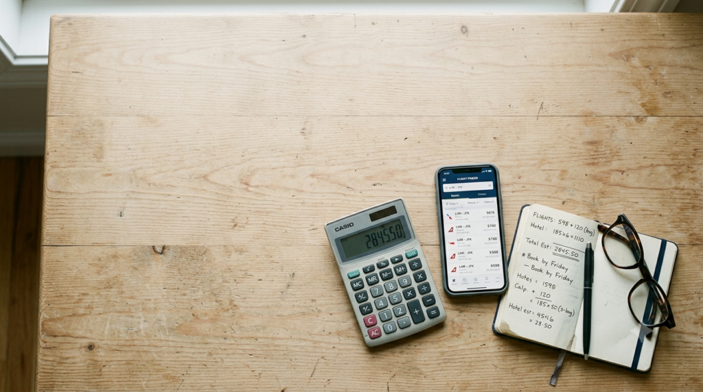 comparatif voyage calcul