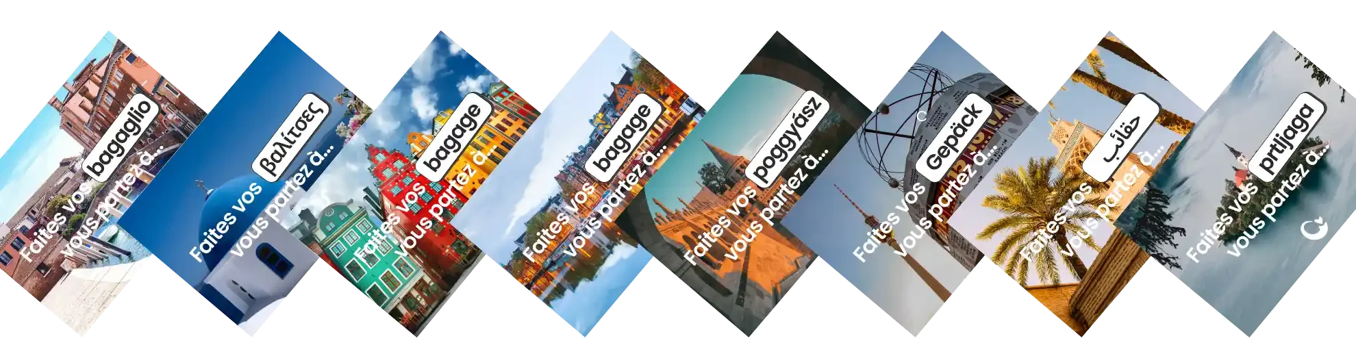cartes postales voyages surprises pack your bags