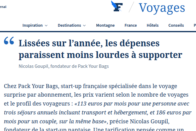 article voyage surprise par abonnement