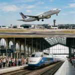 transport avion train